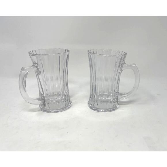 Vintage Expresso Turkish Coffee 4" Glass Mugs Juice Glasses Cups - Picture 1 of 7
